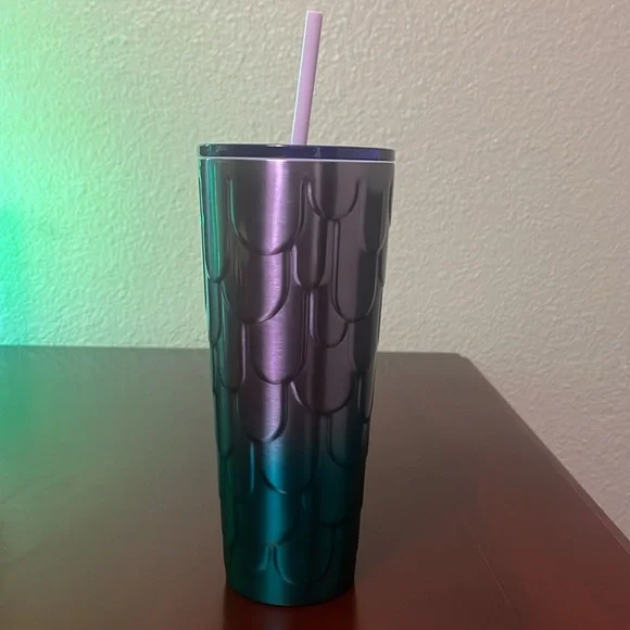 *Brand New* 2023 Starbucks Spring Purple Twilight Ombre Mermaid Scales Stainless - Picture 2 of 6